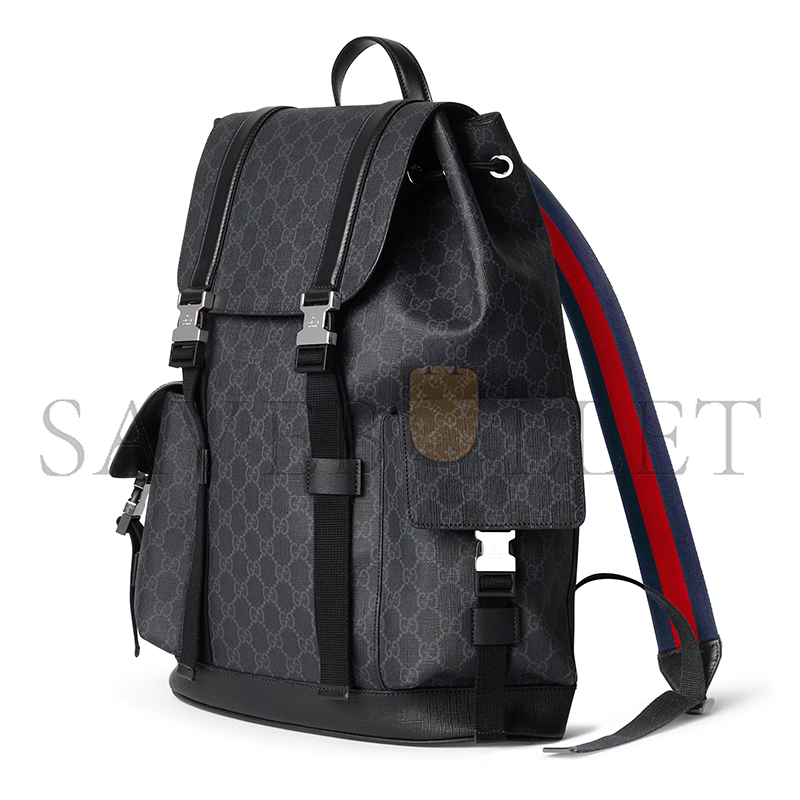 GUCCI GG BLACK LARGE BACKPACK 792080 FADJQ 1185 (46*35*12cm) GUCCI GG BLACK LARGE BACKPACK 792080 FADJQ 1185 (46*35*12cm)